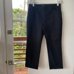 Lafayette 148 New‎ York Black Snake Embossed Jeans, Size 14